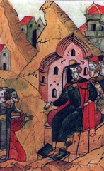 Великий князь Иван III раздаёт поместья.