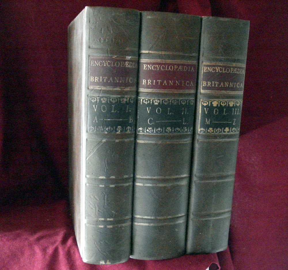 Первое издание Британской Энциклопедии (Encyclopedia Britannica), 1771