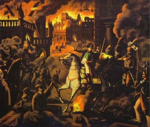 Рис. 35. Московский пожар (неизвестный немецкий художник)