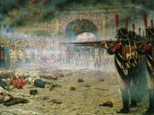Рис. 43. Расстрел московских «поджигателей»(худ.В.Верищагин)